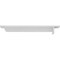 Ekena Millwork Heaton Hidden Support Steel Bracket w/ 12" Support Depth, Hammered White 3"W x 16"D x 2"H BKTM03X16X02HEHWH - alternate 6